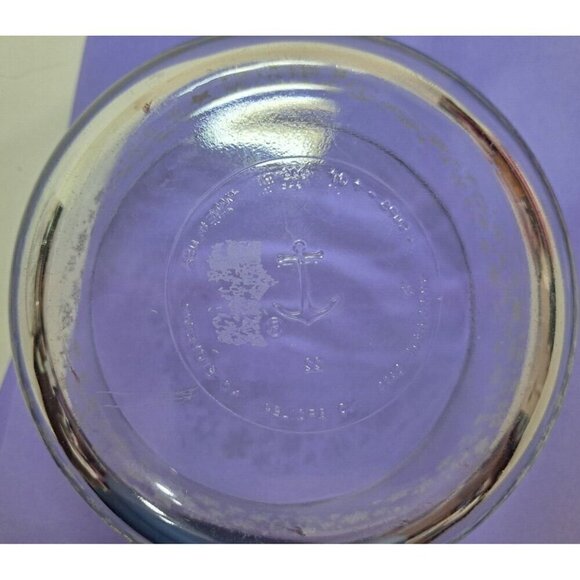 Anchor Hocking Set of 2 Snowflake Pattern Bowls 2-Cup & 4-Cup Capacity - Picture 5 of 11